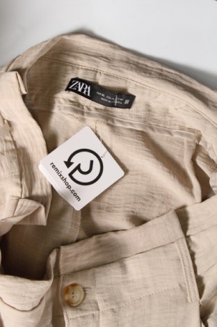 Дамски панталон Zara, Размер XL, Цвят Бежов, Цена 16,23 лв.