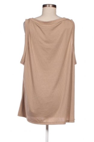 Γυναικείο αμάνικο μπλουζάκι, Μέγεθος 5XL, Χρώμα  Μπέζ, Τιμή 7,64 €