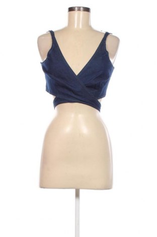 Γυναικείο αμάνικο μπλουζάκι Chaloc, Μέγεθος L, Χρώμα Μπλέ, Τιμή 3,94 €