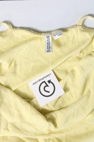 Γυναικείο αμάνικο μπλουζάκι H&M Divided, Μέγεθος L, Χρώμα Κίτρινο, Τιμή 3,94 €