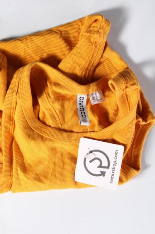 Γυναικείο αμάνικο μπλουζάκι H&M Divided, Μέγεθος M, Χρώμα Κίτρινο, Τιμή 3,22 €