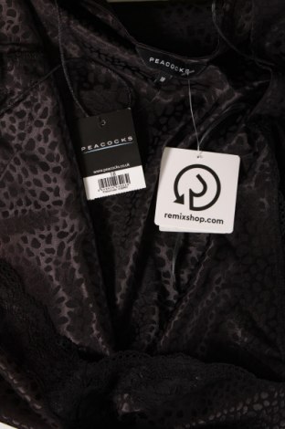 Γυναικείο αμάνικο μπλουζάκι Peacocks, Μέγεθος XL, Χρώμα Μαύρο, Τιμή 6,17 €