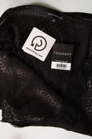 Γυναικείο αμάνικο μπλουζάκι Peacocks, Μέγεθος M, Χρώμα Μαύρο, Τιμή 5,85 €