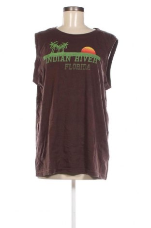 Γυναικείο αμάνικο μπλουζάκι Revolt, Μέγεθος XXL, Χρώμα Καφέ, Τιμή 4,02 €