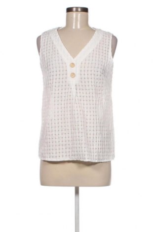 Γυναικείο αμάνικο μπλουζάκι SHEIN, Μέγεθος S, Χρώμα Λευκό, Τιμή 2,81 €