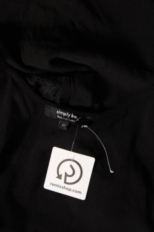 Γυναικείο αμάνικο μπλουζάκι Simply Be, Μέγεθος 3XL, Χρώμα Μαύρο, Τιμή 8,04 €
