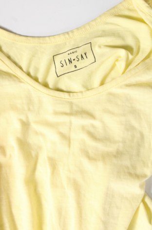 Tricou de damă Sinsay, Mărime S, Culoare Galben, Preț 18,81 Lei