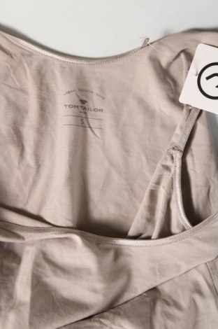 Γυναικείο αμάνικο μπλουζάκι Tom Tailor, Μέγεθος S, Χρώμα Γκρί, Τιμή 8,66 €