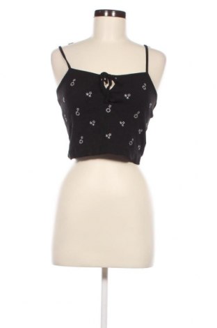 Γυναικείο αμάνικο μπλουζάκι Violet Romance, Μέγεθος M, Χρώμα Μαύρο, Τιμή 6,71 €