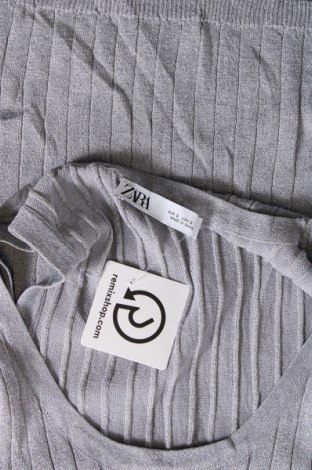 Γυναικείο αμάνικο μπλουζάκι Zara, Μέγεθος L, Χρώμα Ασημί, Τιμή 6,80 €