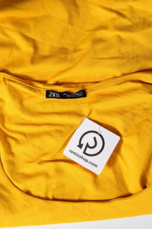 Tricou de damă Zara, Mărime L, Culoare Galben, Preț 36,18 Lei