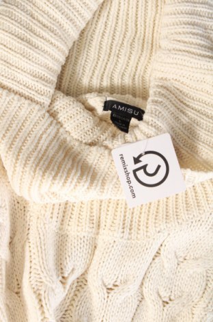 Дамски пуловер Amisu, Размер L, Цвят Екрю, Цена 14,21 лв.