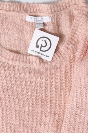 Дамски пуловер Amisu, Размер M, Цвят Розов, Цена 15,08 лв.