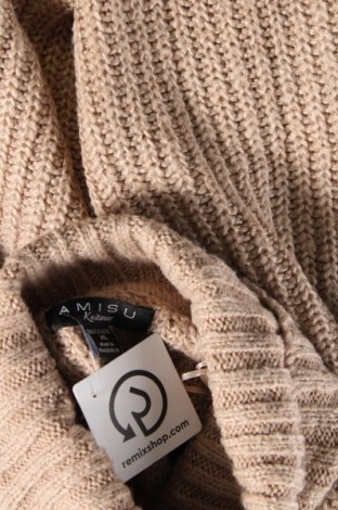 Γυναικείο πουλόβερ Amisu, Μέγεθος XS, Χρώμα  Μπέζ, Τιμή 8,79 €