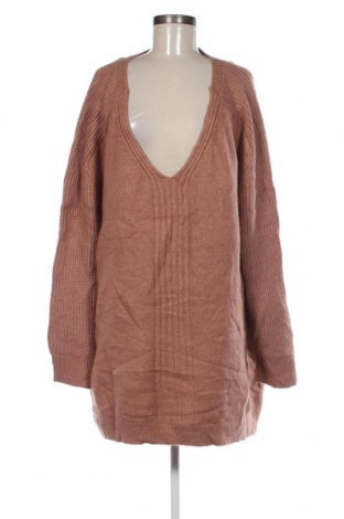 Дамски пуловер Anko, Размер 4XL, Цвят Кафяв, Цена 24,65 лв.