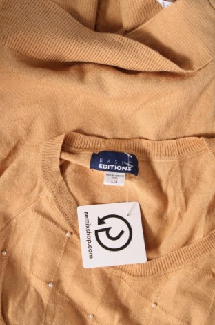 Damenpullover Basic Editions, Größe L, Farbe Beige, Preis 9,28 €