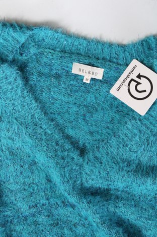 Дамски пуловер Bel&Bo, Размер M, Цвят Син, Цена 15,08 лв.