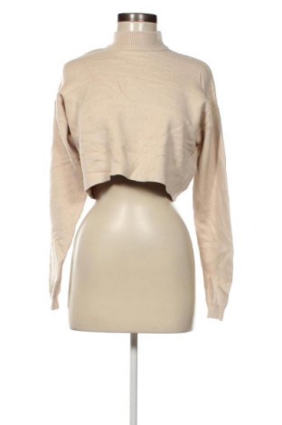 Γυναικείο πουλόβερ Bershka, Μέγεθος S, Χρώμα  Μπέζ, Τιμή 9,87 €