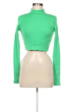 Дамски пуловер Bershka, Размер M, Цвят Зелен, Цена 15,95 лв.