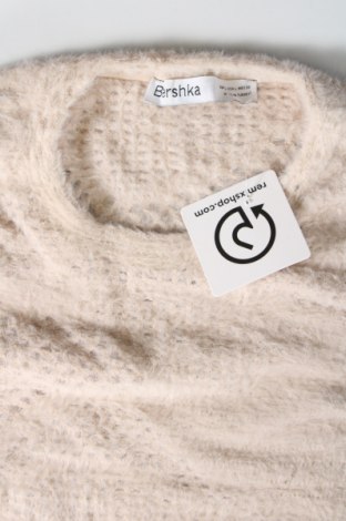 Damski sweter Bershka, Rozmiar L, Kolor Beżowy, Cena 27,99 zł