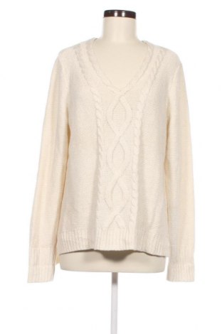 Γυναικείο πουλόβερ Chaps, Μέγεθος XL, Χρώμα Λευκό, Τιμή 11,12 €