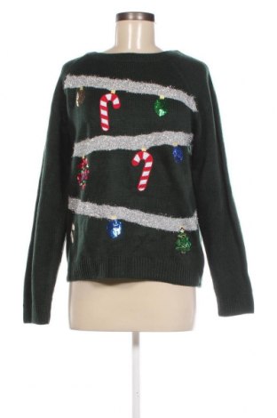 Дамски пуловер Clockhouse, Размер XL, Цвят Зелен, Цена 17,11 лв.