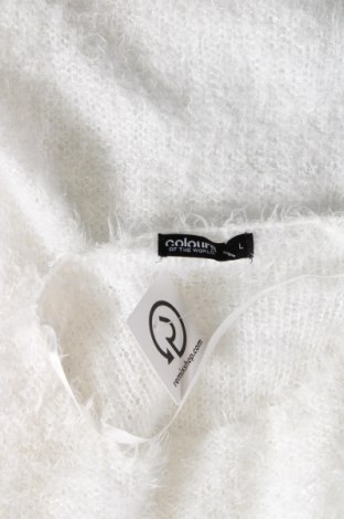 Γυναικείο πουλόβερ Colours Of The World, Μέγεθος L, Χρώμα Λευκό, Τιμή 9,33 €