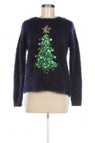 Дамски пуловер Fashion Express, Размер M, Цвят Син, Цена 11,04 лв.