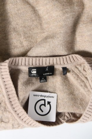 Дамски пуловер G-Star Raw, Размер M, Цвят Кафяв, Цена 37,50 лв.