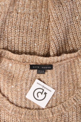 Дамски пуловер Gate Woman, Размер XL, Цвят Бежов, Цена 16,24 лв.