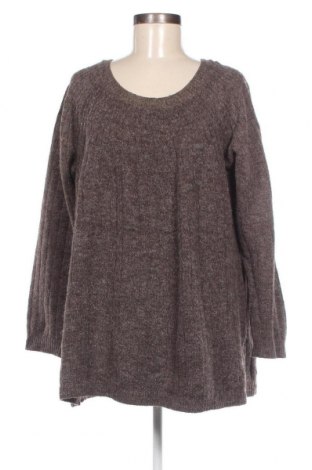 Дамски пуловер Gina, Размер XXL, Цвят Кафяв, Цена 15,95 лв.