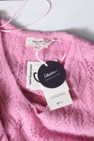Дамски пуловер Grace & Mila, Размер M, Цвят Розов, Цена 50,22 лв.