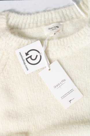 Дамски пуловер Grace & Mila, Размер M, Цвят Екрю, Цена 50,22 лв.