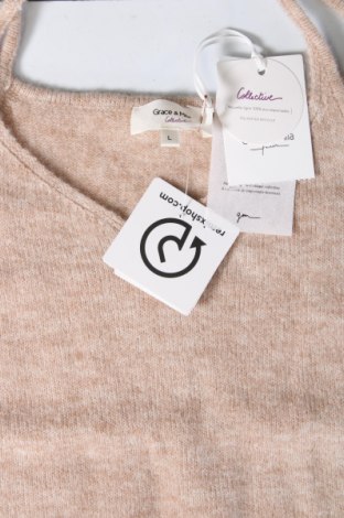 Damenpullover Grace & Mila, Größe L, Farbe Beige, Preis € 11,99