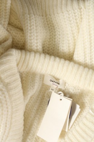 Γυναικείο πουλόβερ Grace & Mila, Μέγεθος S, Χρώμα Λευκό, Τιμή 27,33 €