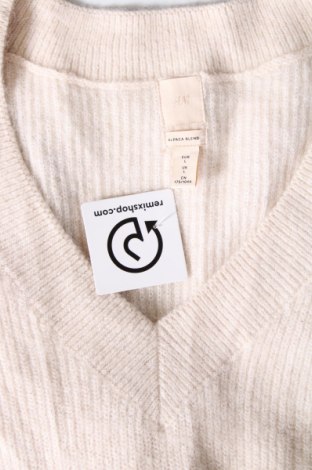 Дамски пуловер H&M, Размер L, Цвят Бежов, Цена 13,34 лв.