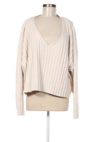 Дамски пуловер H&M, Размер 3XL, Цвят Бежов, Цена 40,48 лв.