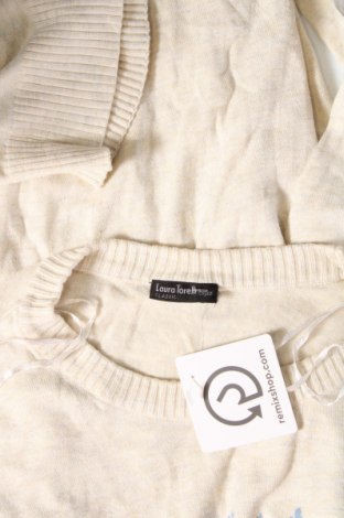 Дамски пуловер Laura Torelli, Размер M, Цвят Бежов, Цена 13,34 лв.