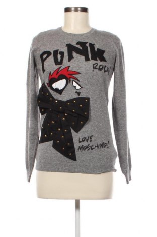 Damenpullover Love Moschino, Größe M, Farbe Grau, Preis 149,36 €