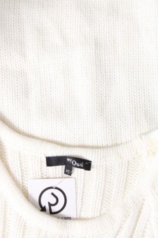 Дамски пуловер My Own, Размер L, Цвят Бял, Цена 15,08 лв.
