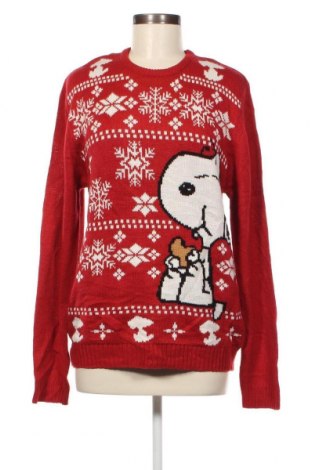 Дамски пуловер Peanuts, Размер M, Цвят Червен, Цена 14,21 лв.
