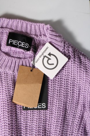 Γυναικείο πουλόβερ Pieces, Μέγεθος M, Χρώμα Βιολετί, Τιμή 18,79 €