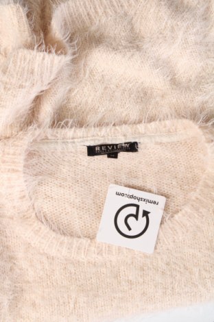 Дамски пуловер Review, Размер M, Цвят Бежов, Цена 18,86 лв.