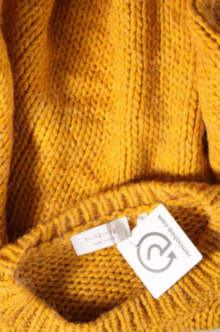 Дамски пуловер Rich & Royal, Размер S, Цвят Жълт, Цена 34,72 лв.