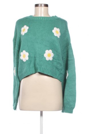 Γυναικείο πουλόβερ SHEIN, Μέγεθος L, Χρώμα Πράσινο, Τιμή 8,25 €