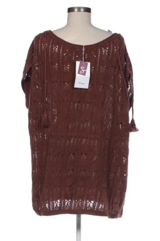 Γυναικείο πουλόβερ Sheego, Μέγεθος XL, Χρώμα Καφέ, Τιμή 13,42 €