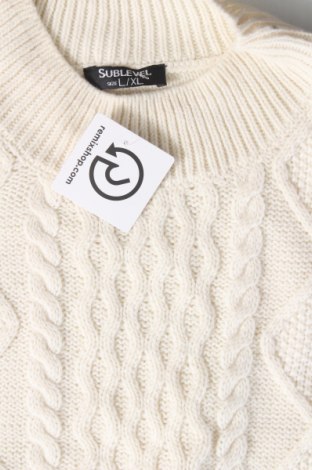 Γυναικείο πουλόβερ Sublevel, Μέγεθος L, Χρώμα Εκρού, Τιμή 4,66 €