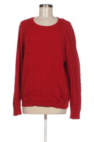 Дамски пуловер Tchibo, Размер XL, Цвят Червен, Цена 16,52 лв.