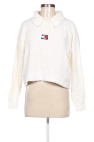 Damenpullover Tommy Jeans, Größe S, Farbe Weiß, Preis € 35,38