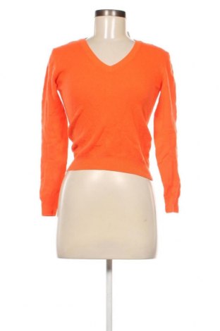 Дамски пуловер United Colors Of Benetton, Размер XXS, Цвят Оранжев, Цена 22,14 лв.